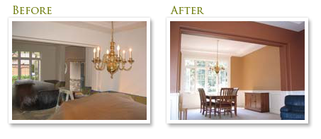Interior Painting Before & After